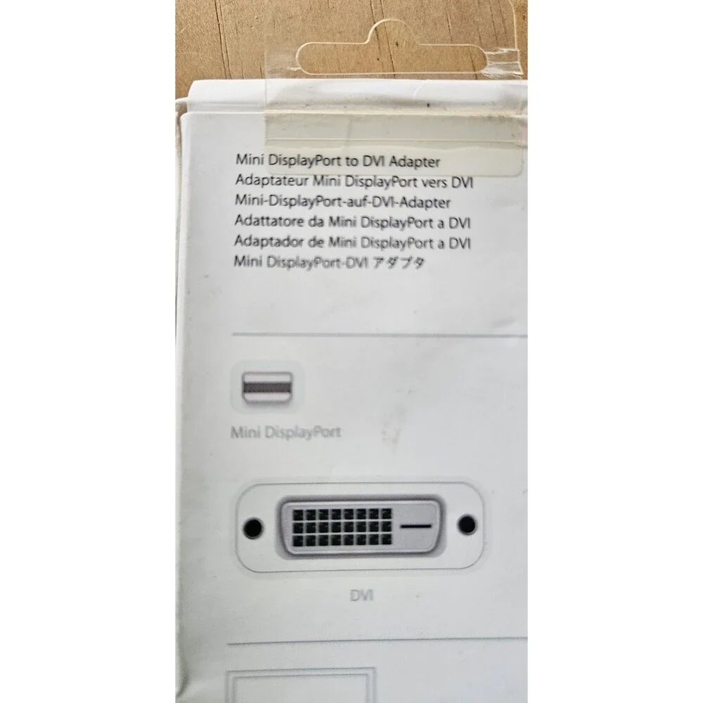 Apple A1305 Mini DisplayPort to DVI Adapter OEM Original White Open Box